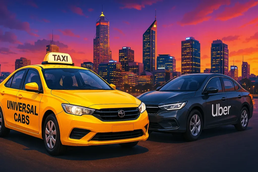 Uber vs Taxi Services in Perth