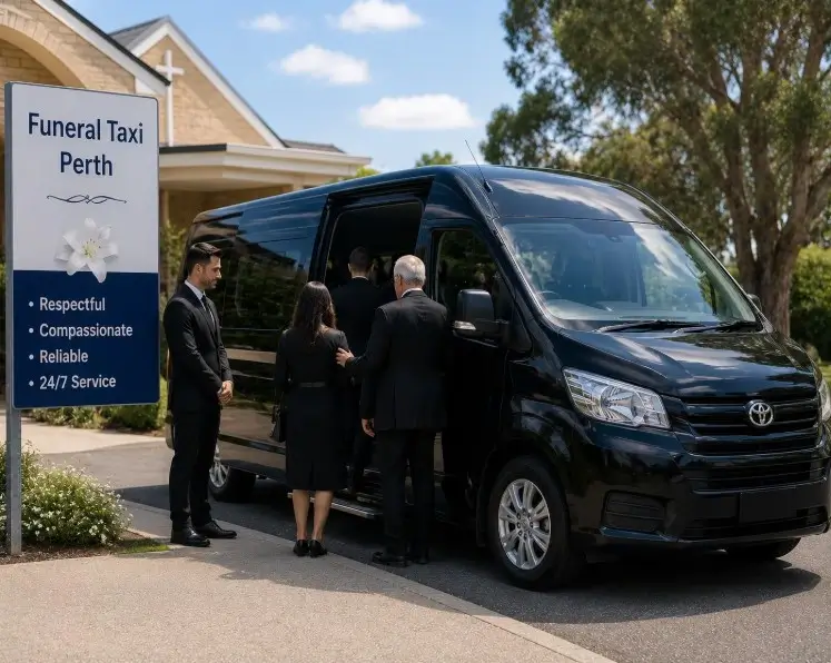Funeral Taxi Perth for respectful family and guest transport