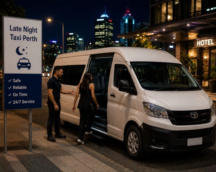 Late Night Taxi Perth for safe rides home after dark