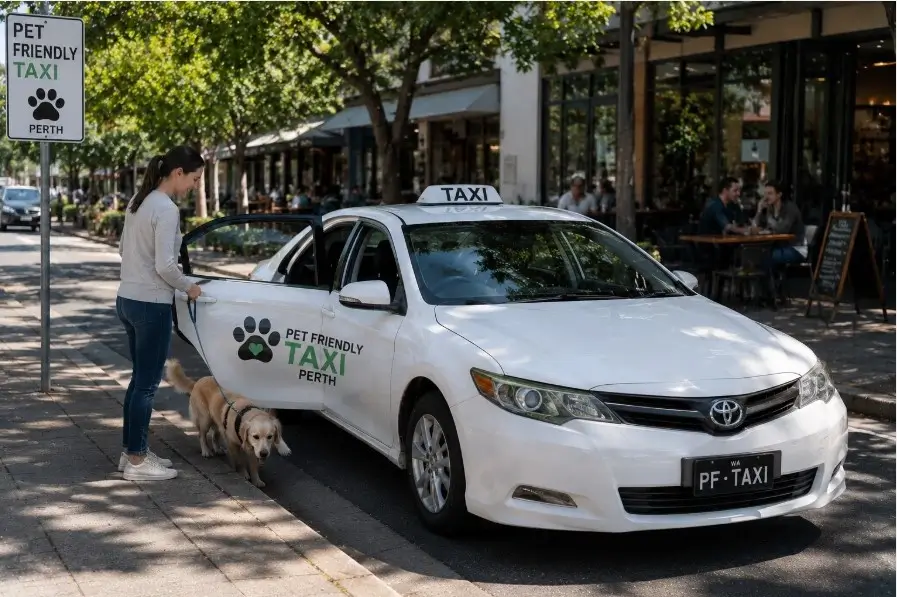 Pet Friendly Taxi Perth for dogs, cats and vet travel