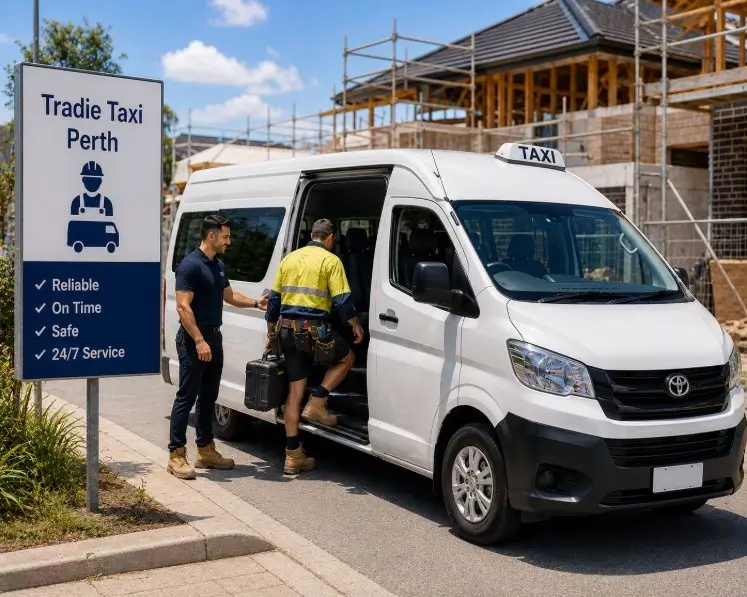Tradie Taxi Perth for tools and job-site transport